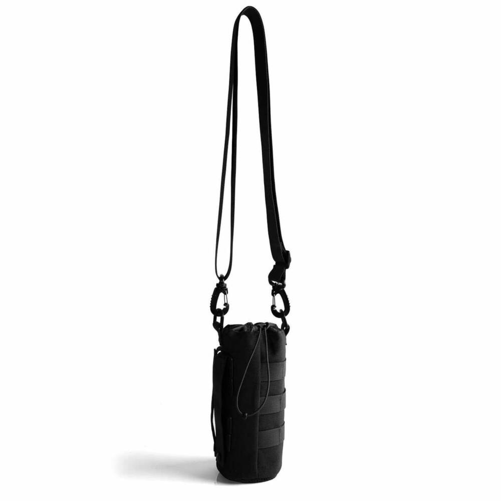 NEW SELINI NEW YORK women's tactical water bottle crossbody carrier in black